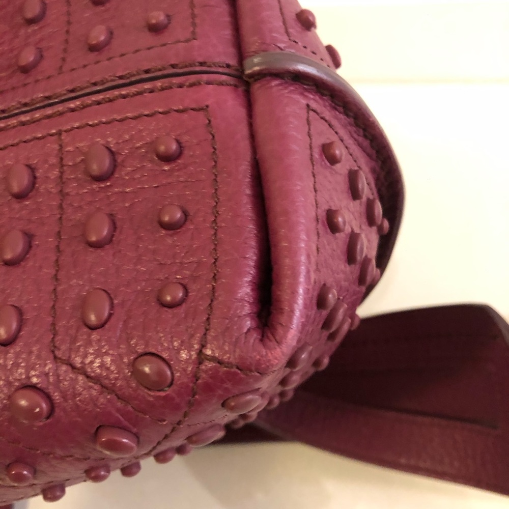 Tod's wave bag medium size in Burgandy - Picture 5 of 13